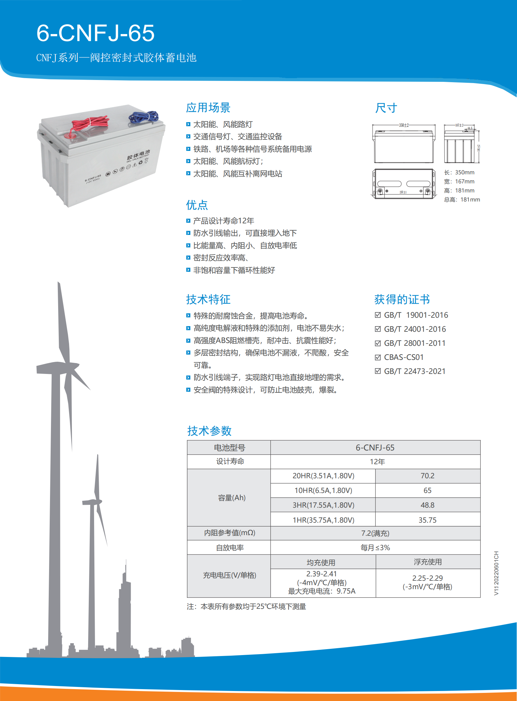 6-CNFJ-65 Dedicated for solar energy storage overview 1
